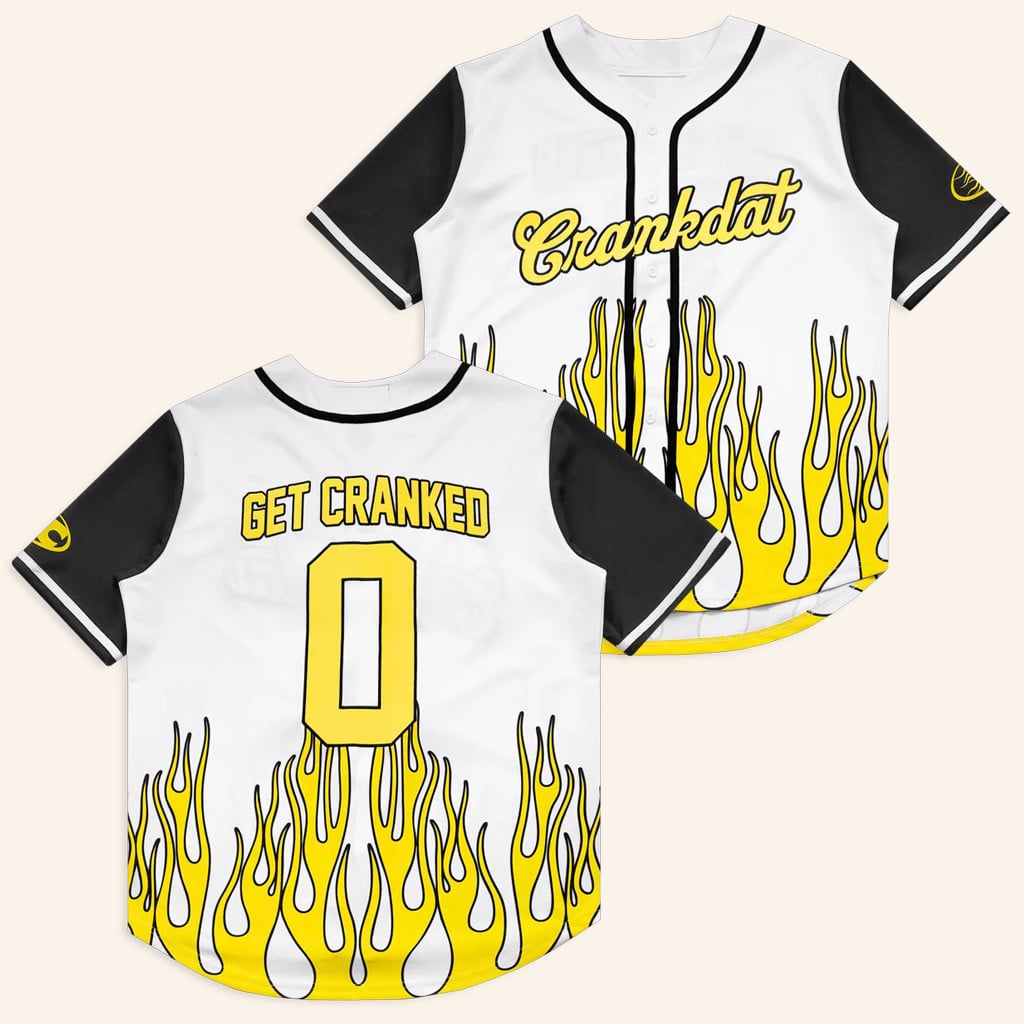 Crankdat Merch Get Cranked Baseball Jersey Best Gifts For Boyfriend - WearandDecor
