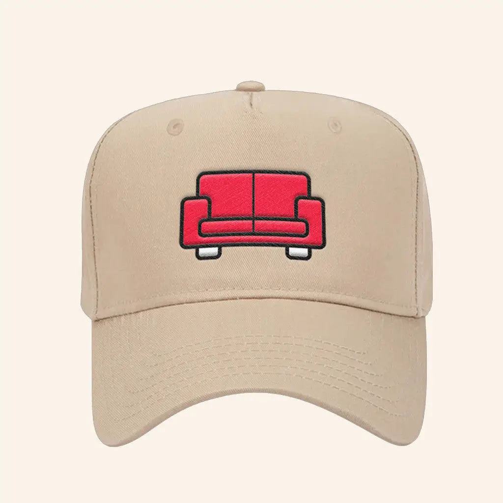 Crash Adams Red Couch Embroidered Hat Gifts For Dudes -WearandDecor