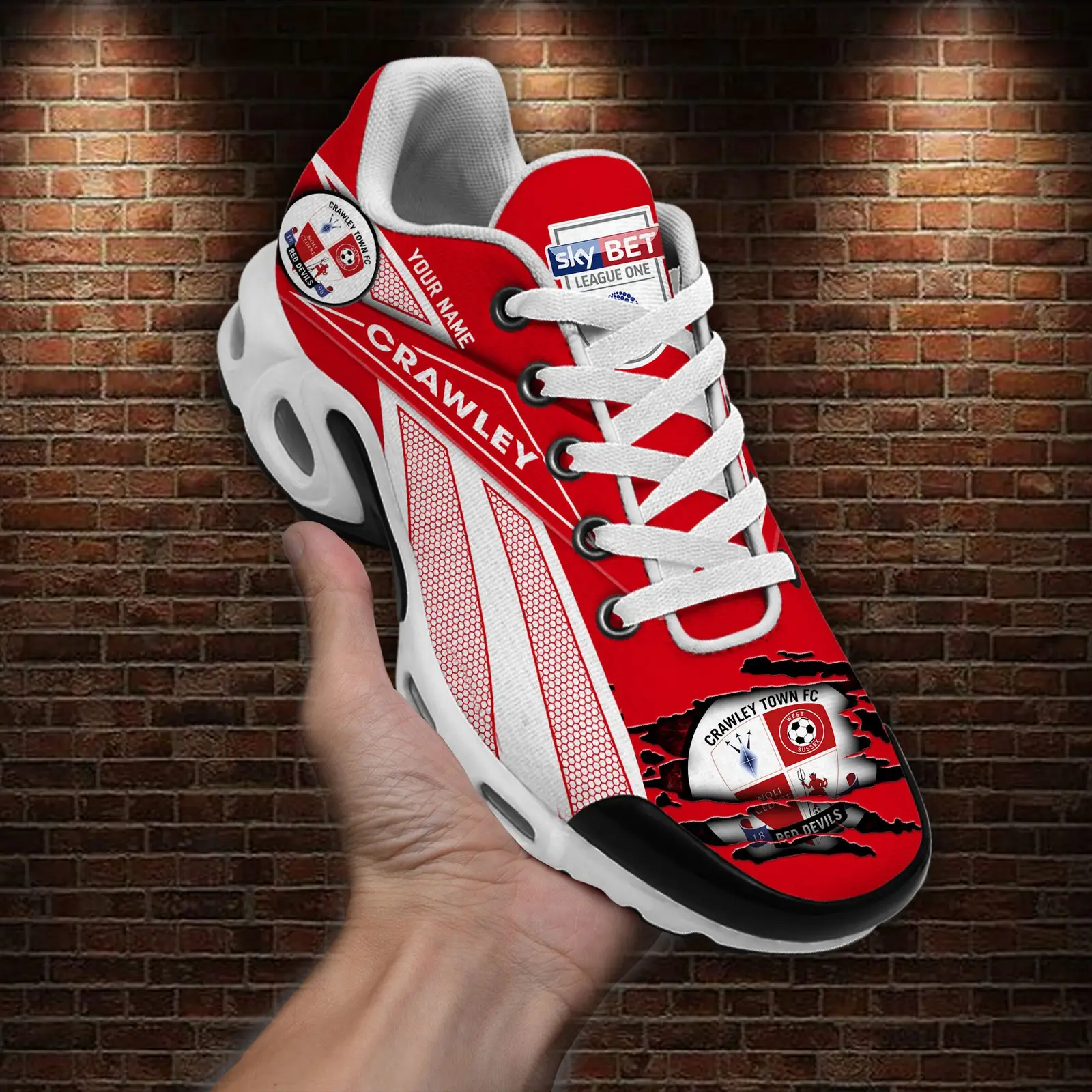 Crawley Town Air Max Plus Shoes Sneakers For Men And Women Crawley Town Air Max Plus Shoes Sneakers For Men And Women - Image 1