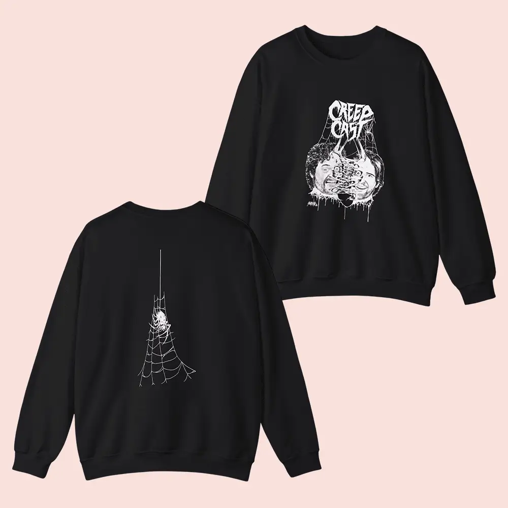 Creepcast Merch Creepcast Faces Sweatshirt Clothing Gift Idea For Horror Fans