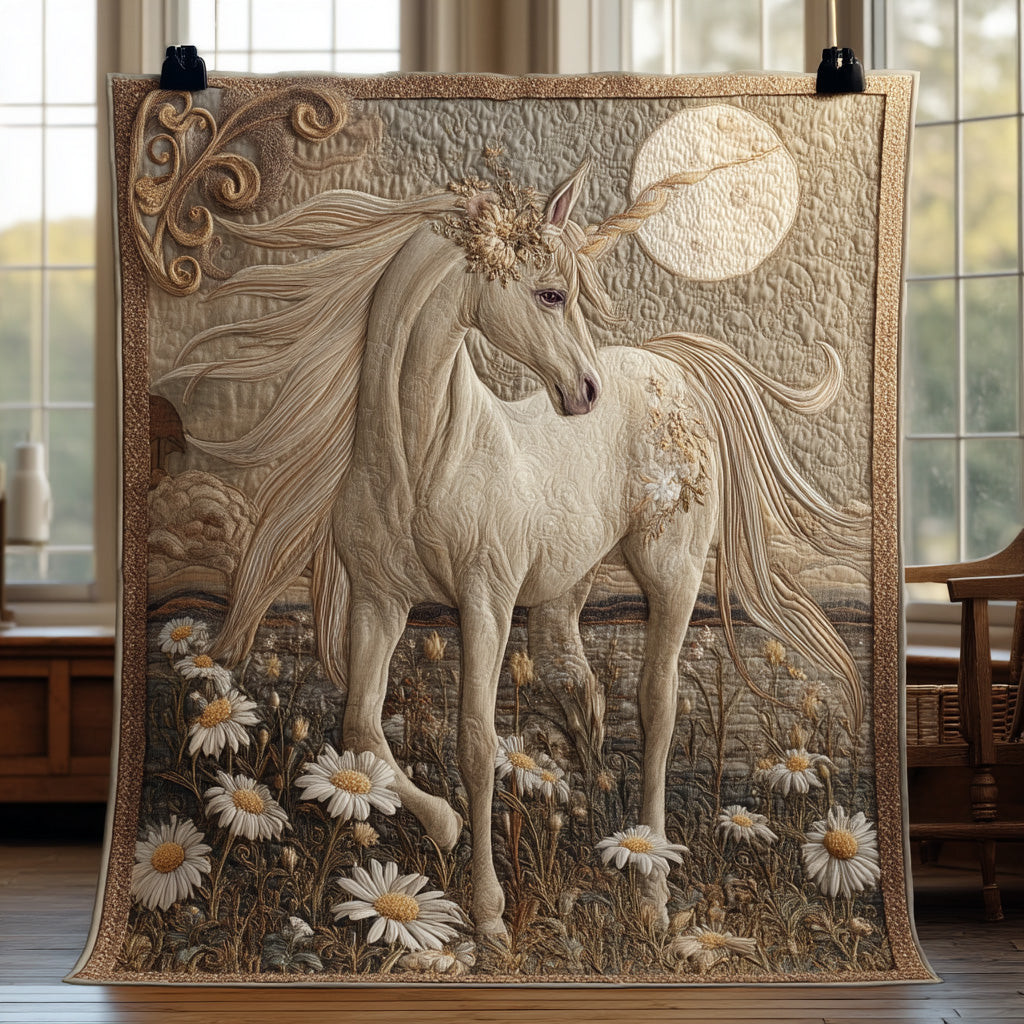 Crystal Unicorn Quilted Blanket Christmas Room Decor Gifts For Deer Hunters
