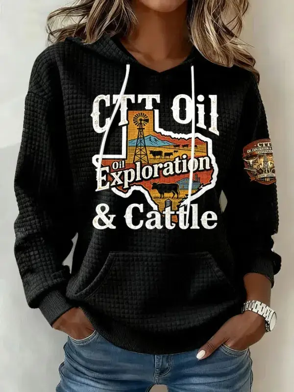 CTT Oil Cattle Company Texas Hoodie CTT Oil Exploration And Cattle Landman Merch Fan Gifts 2026