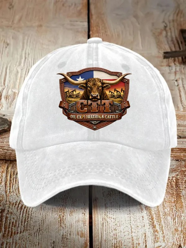 CTT Oil Exploration And Cattle Hat CTT Oil Cattle Company Texas Baseball Cap Landman Fan Gifts