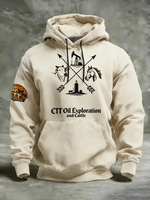 CTT Oil Explorations And Cattle Company Texas Hoodie 2026 Gifts For Landman Fans For Men