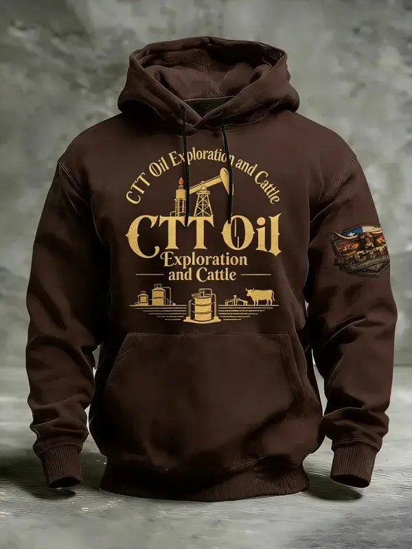CTT Oil Explorations And Cattle Company Texas Hoodie For Men Landman Fan Gifts Merch