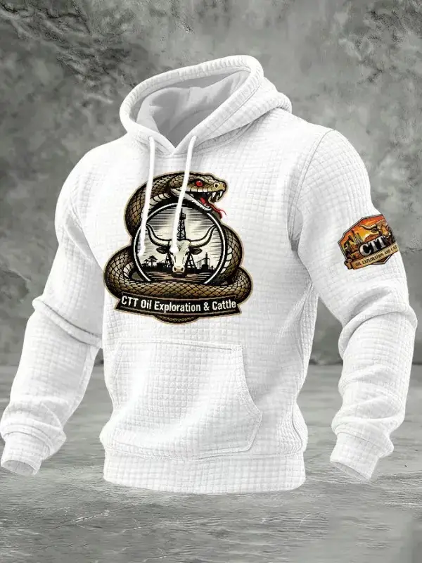 CTT Oil Explorations And Cattle Company Texas Hoodie Men's CTT Oil Landman Merch Fan Gifts CTT Oil Explorations And Cattle Company Texas Hoodie Men's CTT Oil Landman Merch Fan Gifts - Image 1