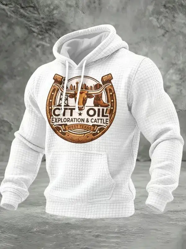 CTT Oil Explorations And Cattle Hoodie Men's West Texas Company Hoodie Landman Fan Gifts Ideas