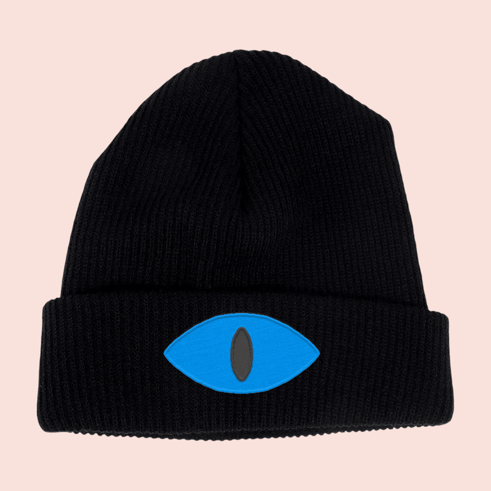 Cult Of The Lamb Merch Blue Eye Beanie Best Gifts For Video Game Lovers