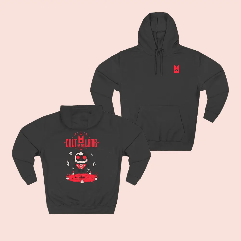Cult Of The Lamb Merch Praise Lamb Hoodie Indie Game Clothing Gifts For Video Game Lovers