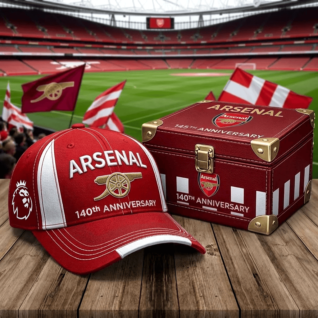 Custom Arsenal Baseball Hat 140th Anniversary The Gunners Cap Gifts For Football Fans
