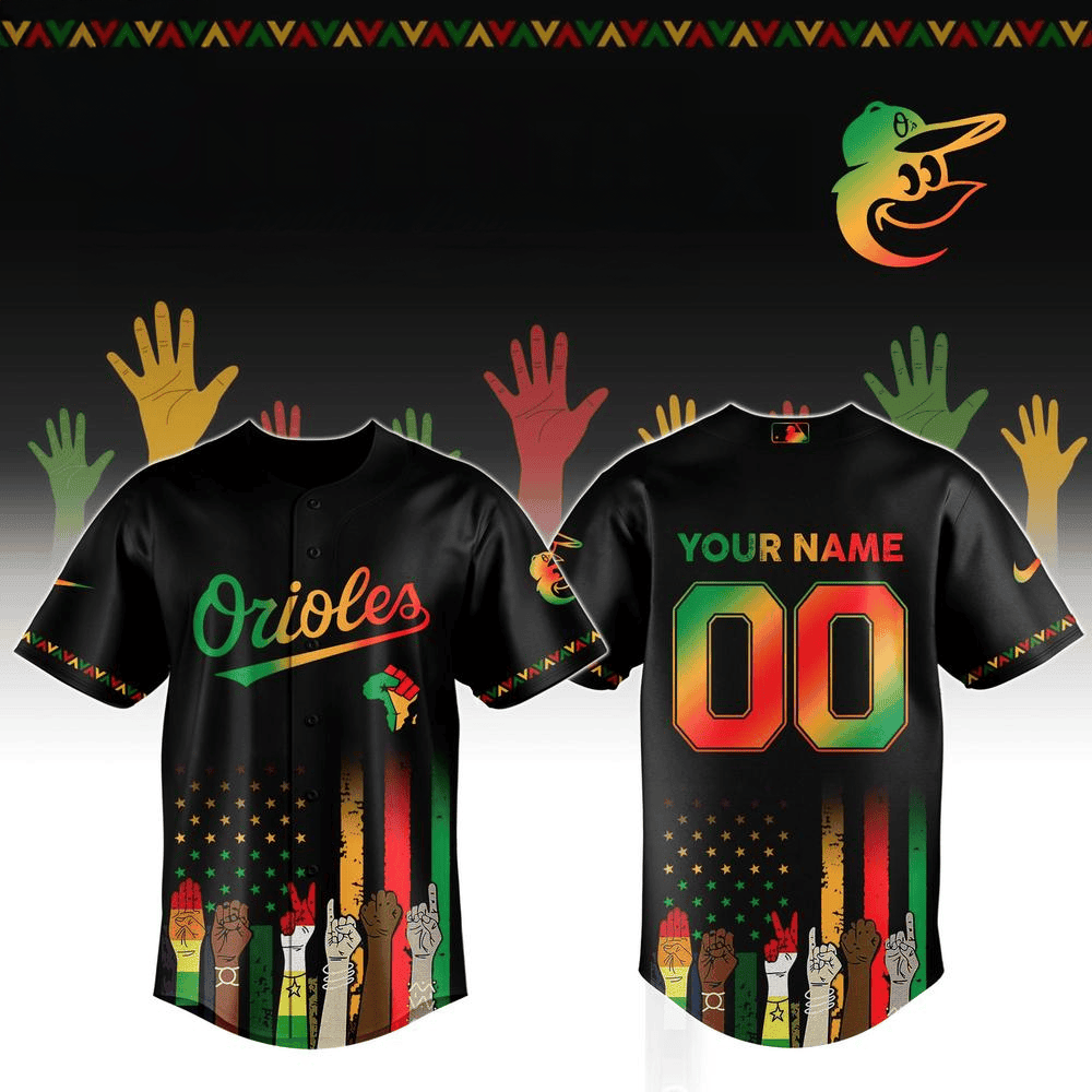 Custom Baltimore Orioles x Juneteenth Freedom Day Baseball Jersey Baltimore Orioles Merch