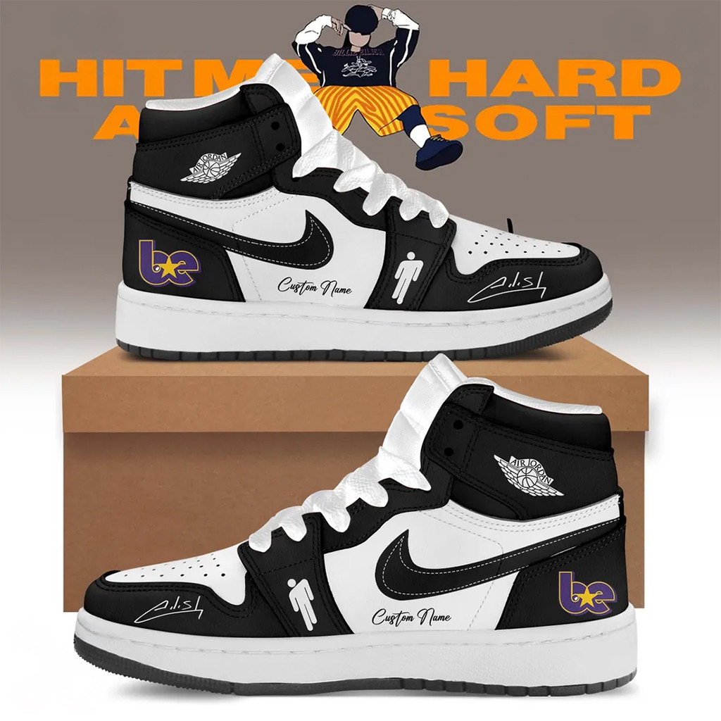 Custom Billie Eilish Hit Me Hard And Soft Signature Air Jordan 1 High-Top Shoes Fan Merch Custom Billie Eilish Hit Me Hard And Soft Signature Air Jordan 1 High-Top Shoes Fan Merch - Image 1