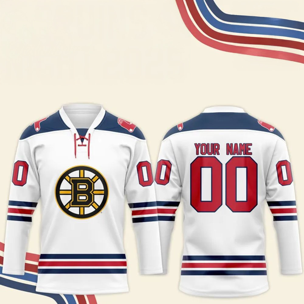 Custom Boston Red Sox x 2026 Boston Bruins Night Long Sleeve Shirt Unique Father'sDay Gifts