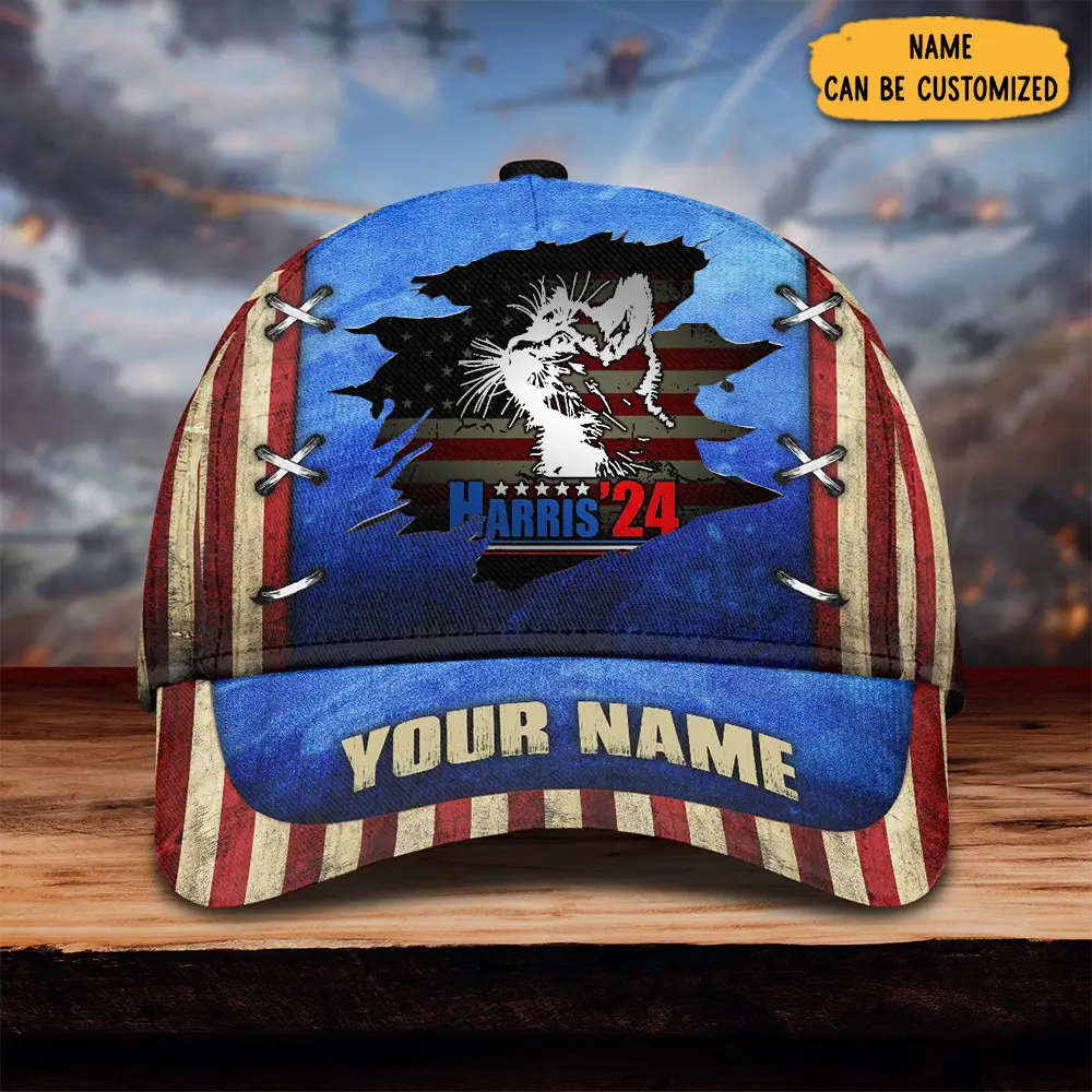 Custom Childless Cat Ladies For Kamala Harris Hat 2024 USA Election 2024 Kamala Hat