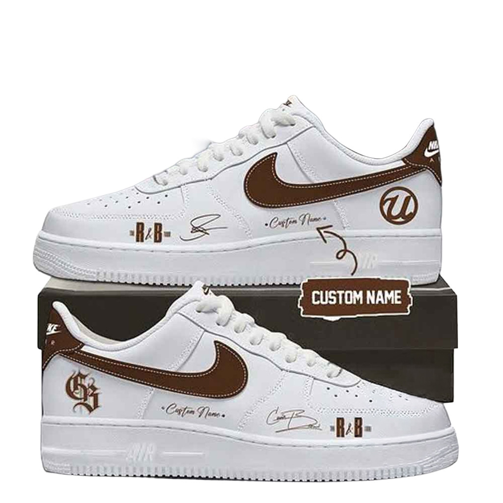 Custom Chris Brown X Usher Air Force 1 Shoes The R And B Tour Raymond Brown Sneaker Fan Merch