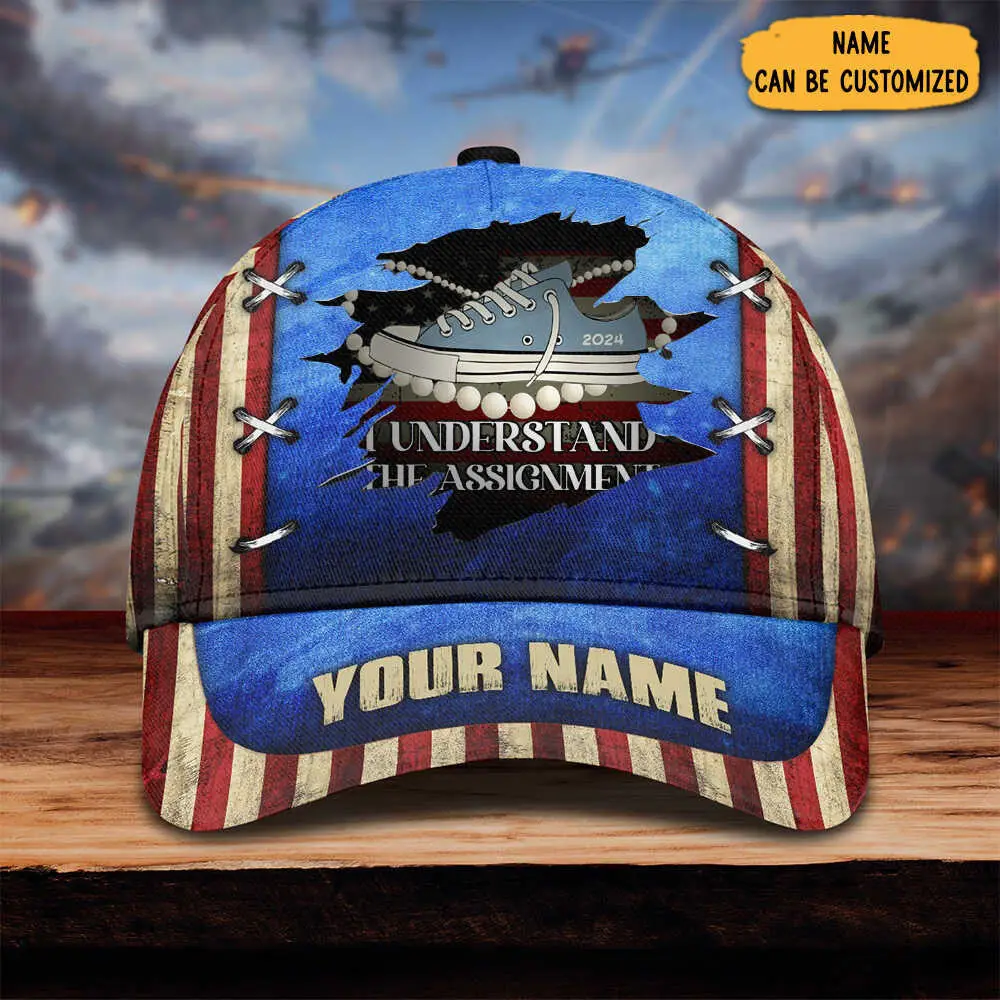 Custom Chucks And Pearls Hat I Understand The Assignment Kamala Harris Hat Patriotic Gifts
