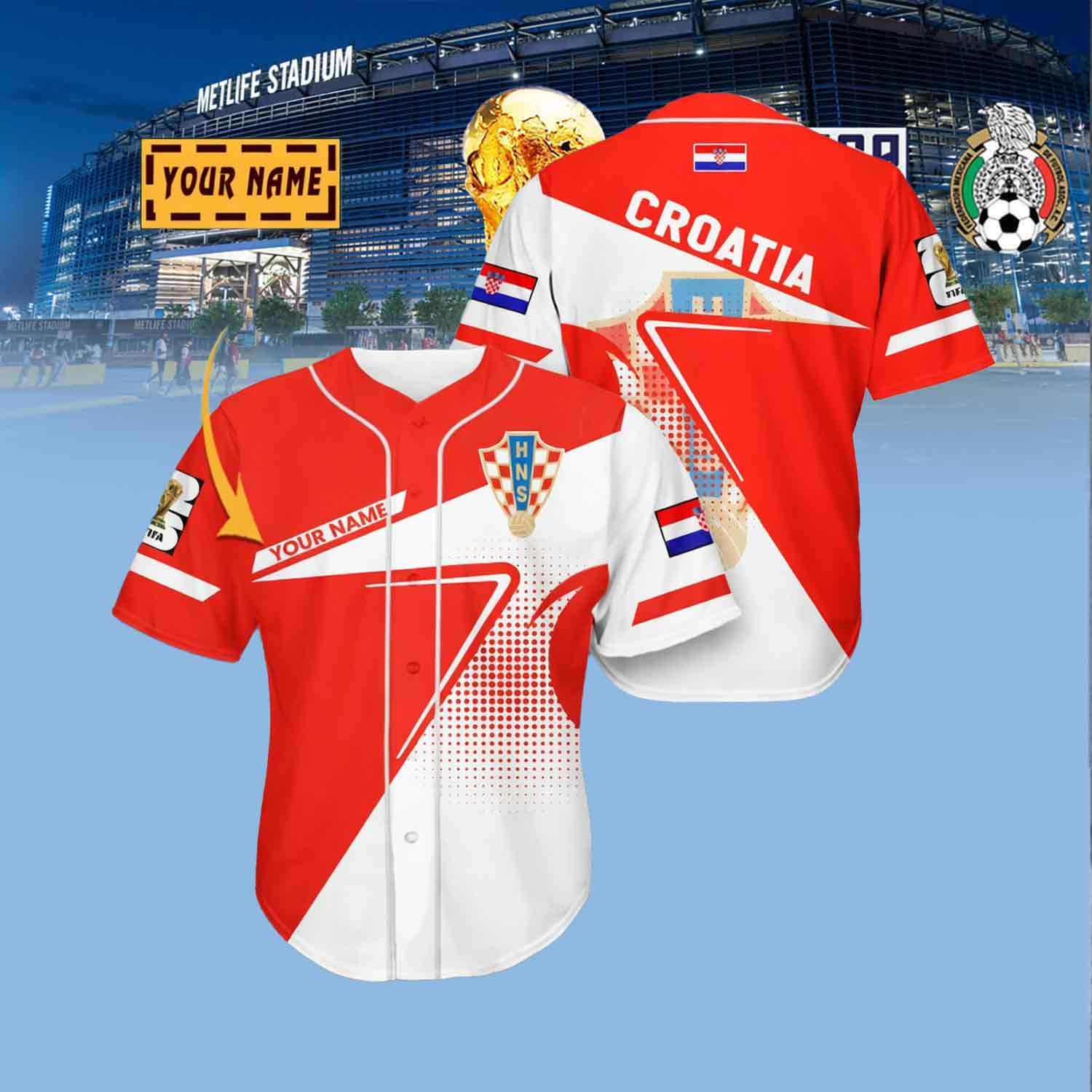 Custom Croatia National Team Jersey Shirt FIFA World Cup 2026 Apparel Gift For Soccer Fans