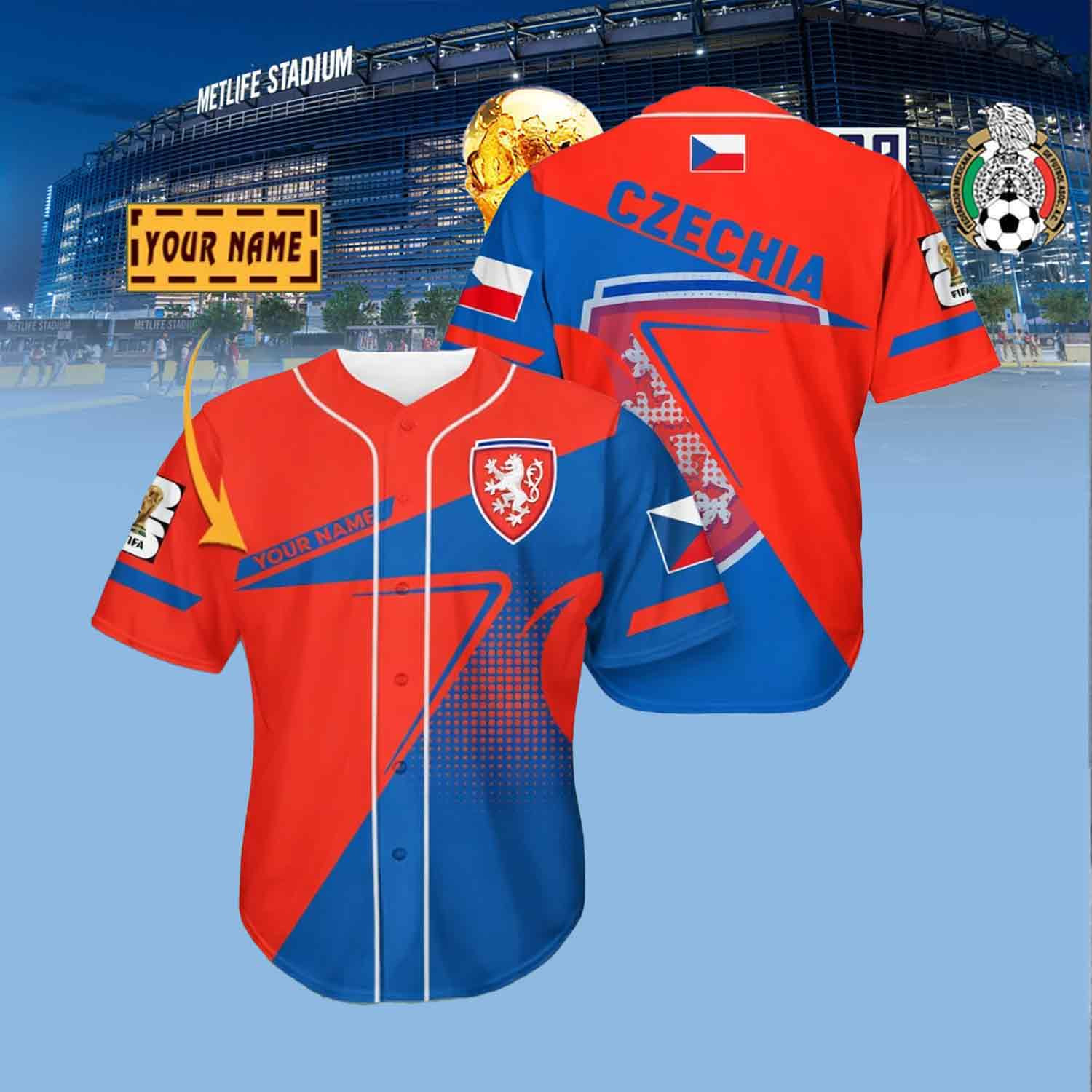 Custom Czechia Soccer Player Jersey Shirt FIFA World Cup 2026 Apparel Gift For Soccer Lovers