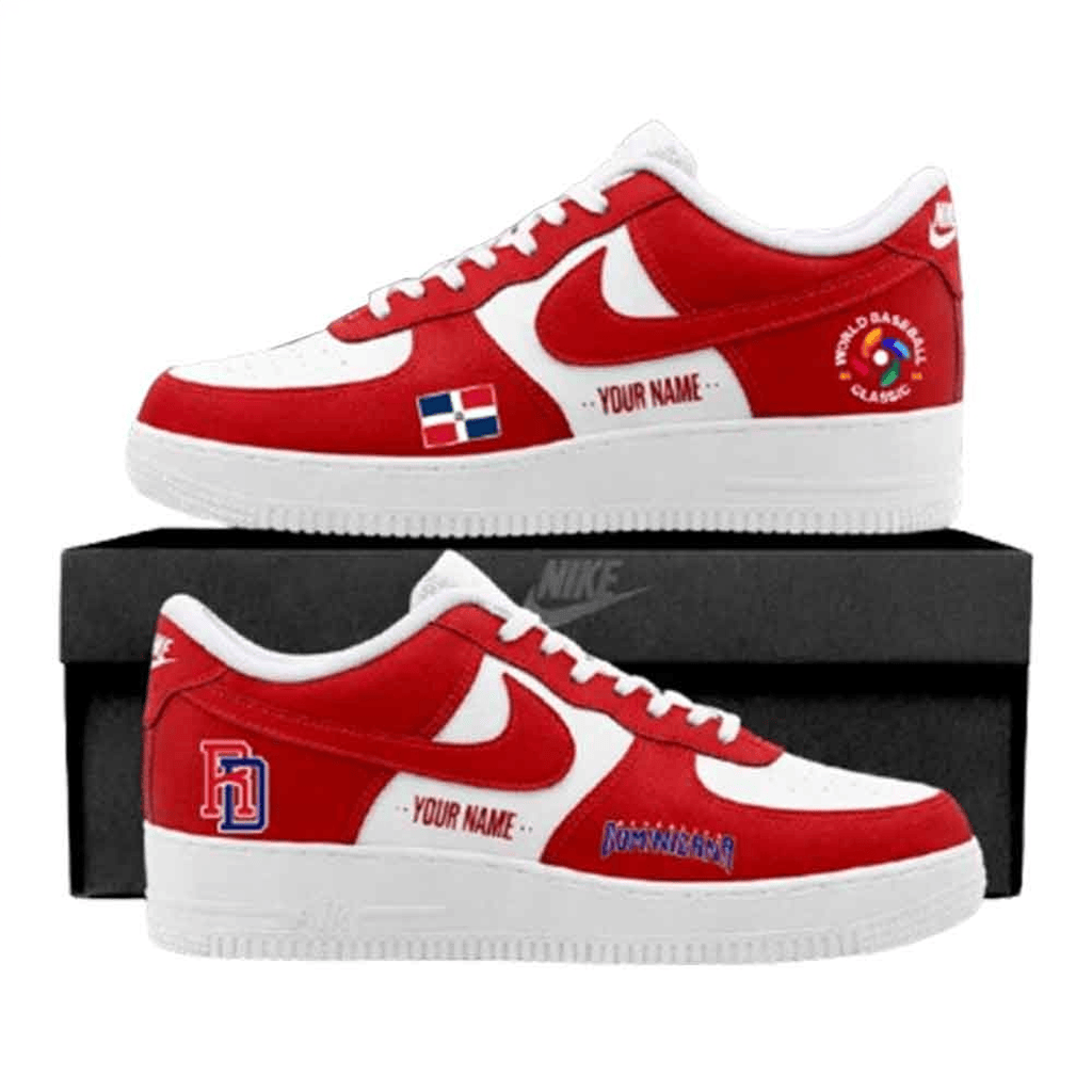 Custom Dominican Republic 2026 World Baseball Classic Air Force 1 Sneakers Shoes WBC 2026 Merch