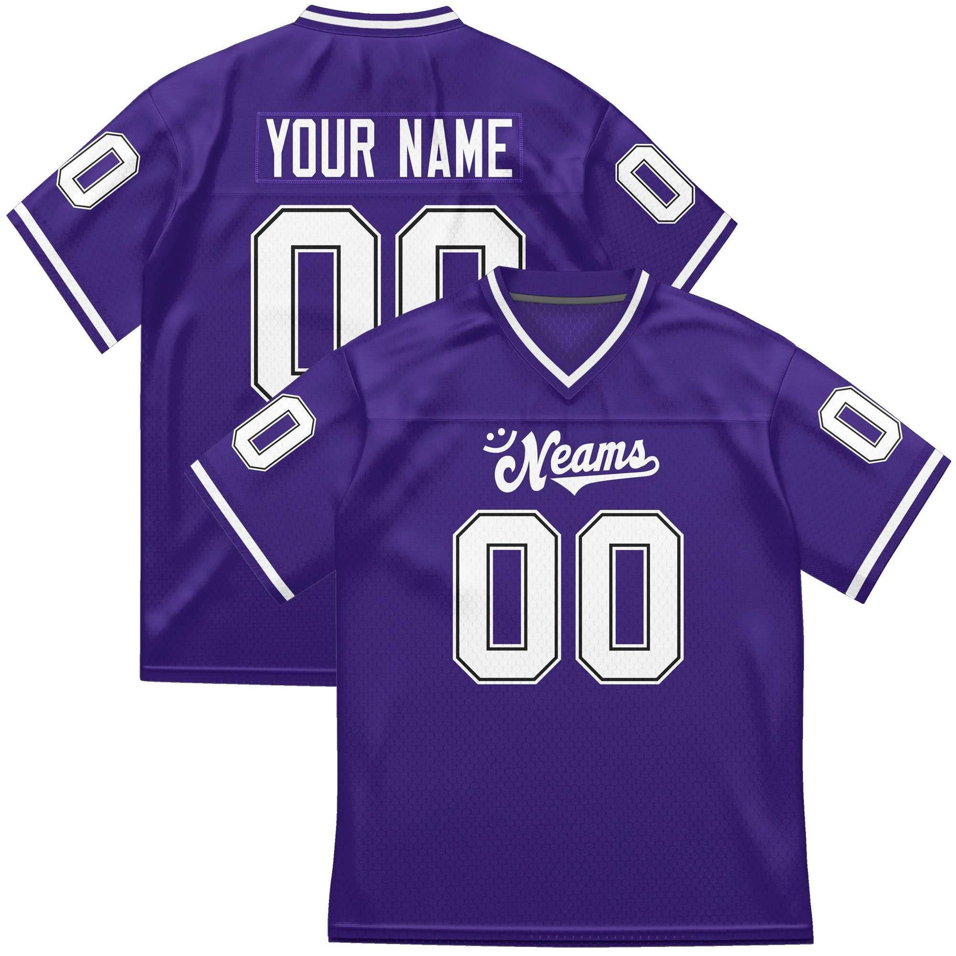 Custom Football Jersey Personalized Team Sport Practice Uniforms for Men Women Youth Purple
