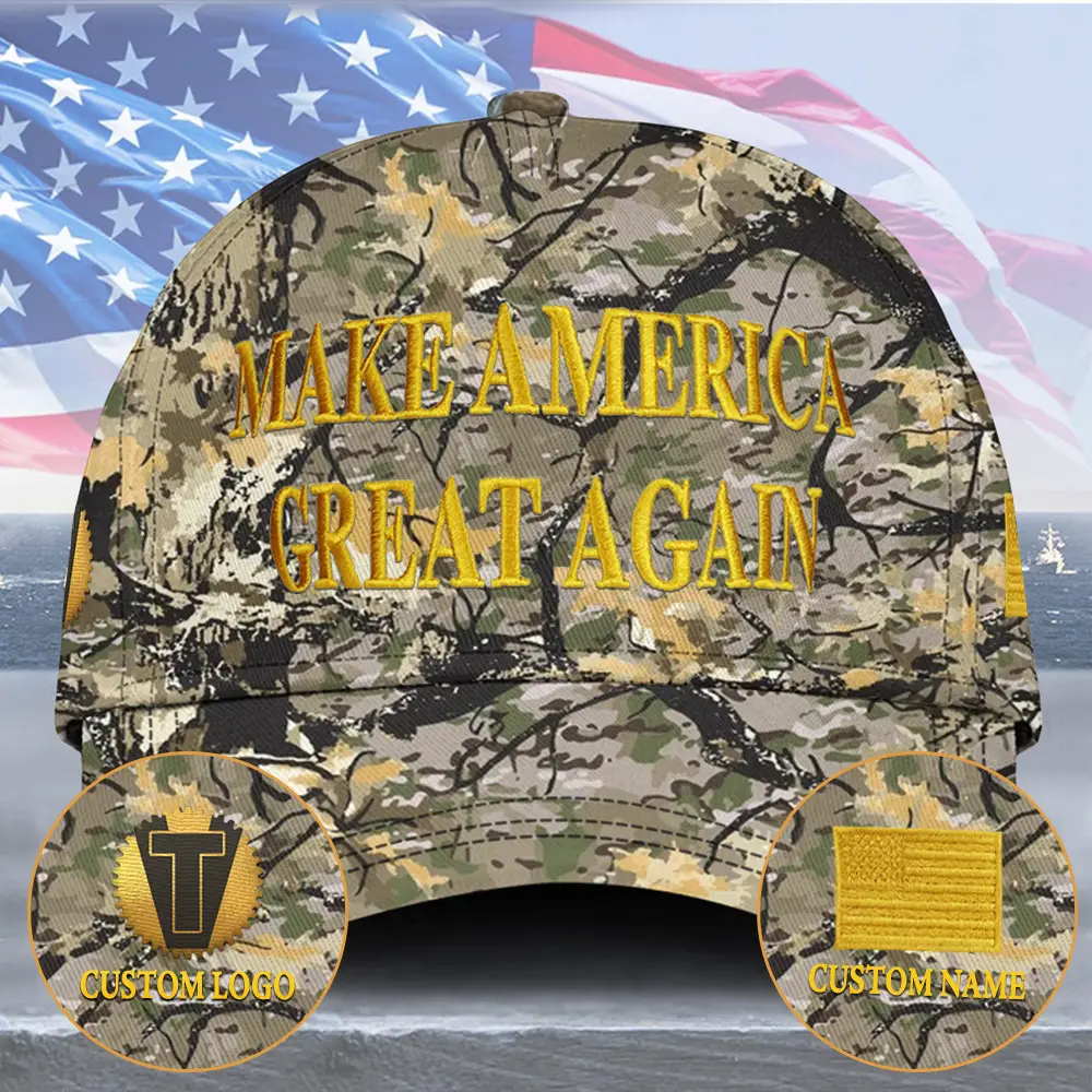 Custom Freedom Victory Triumph Black Dark Gold Hat 45-47 Hat Proud Patriots And Victory Lovers