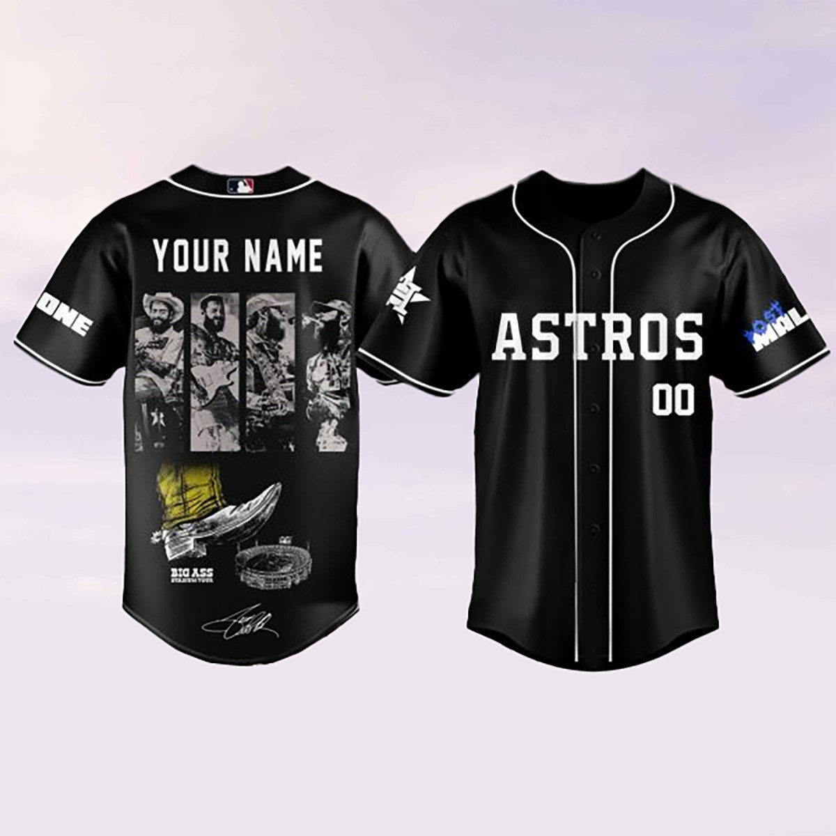 Custom Houston Astros Jersey Shirt Post Malone Big Ass Stadium Tour 2026 Clothes Gift For Fans