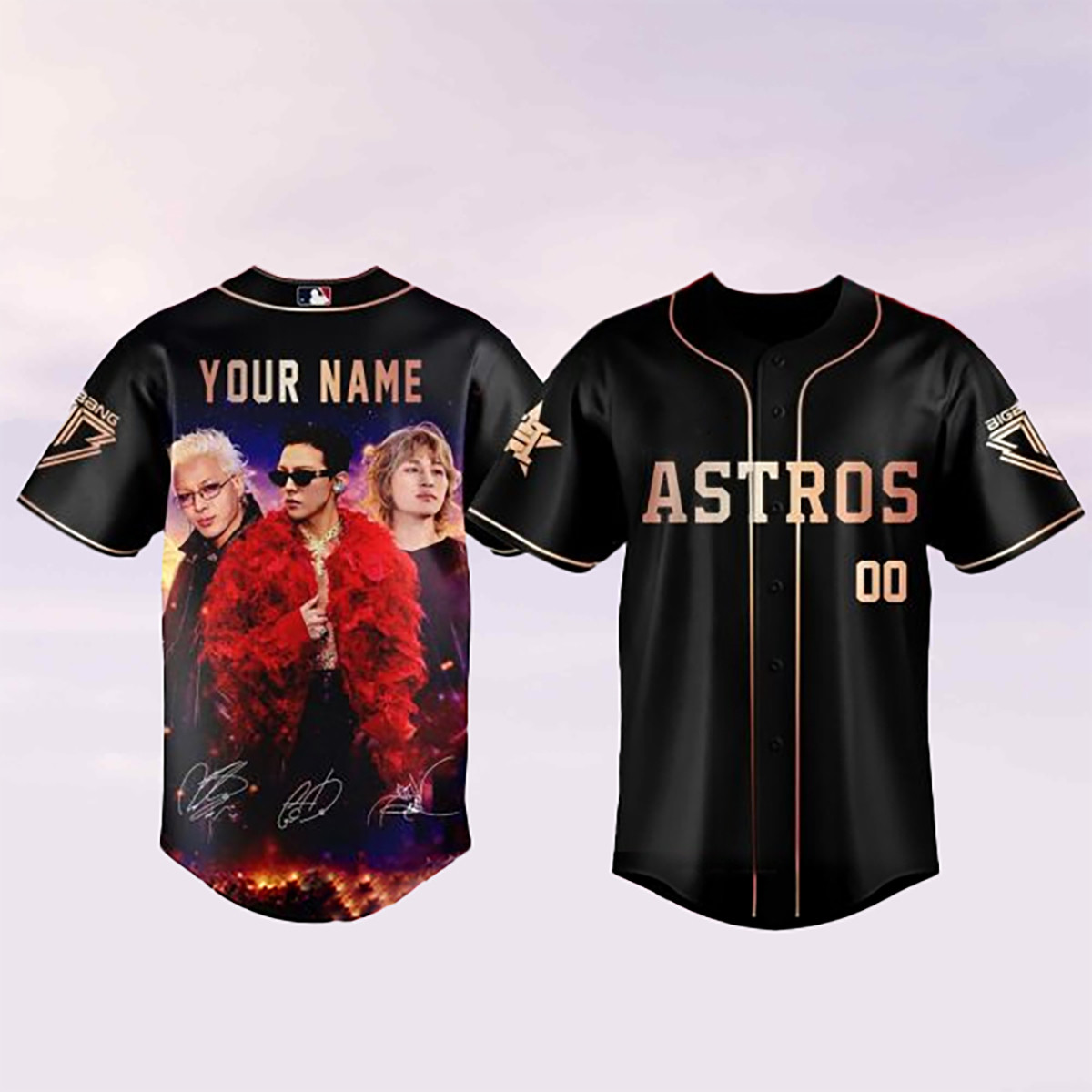 Custom Houston Astros x Bigbang Baseball Jersey Cochella Valley Music Apparel Gift For Fans
