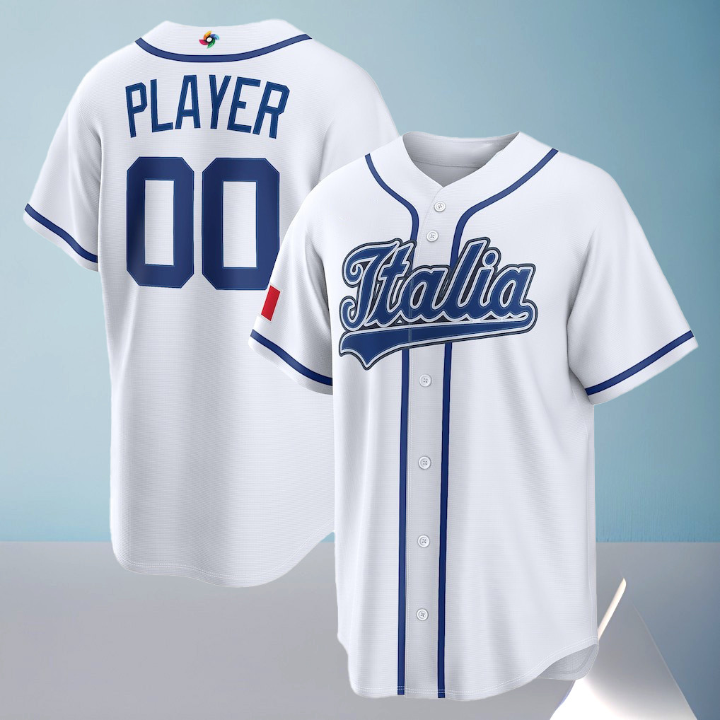 Custom Italy Jersey Baseball 2026 World Baseball Classic Home Pick-A-Player Apparel Gift For Fan