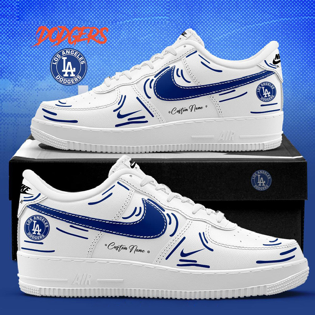 Custom Los Angeles Dodgers Latest Version 2026 Air Force 1 Shoes Sneakers LA Dodgers Merch