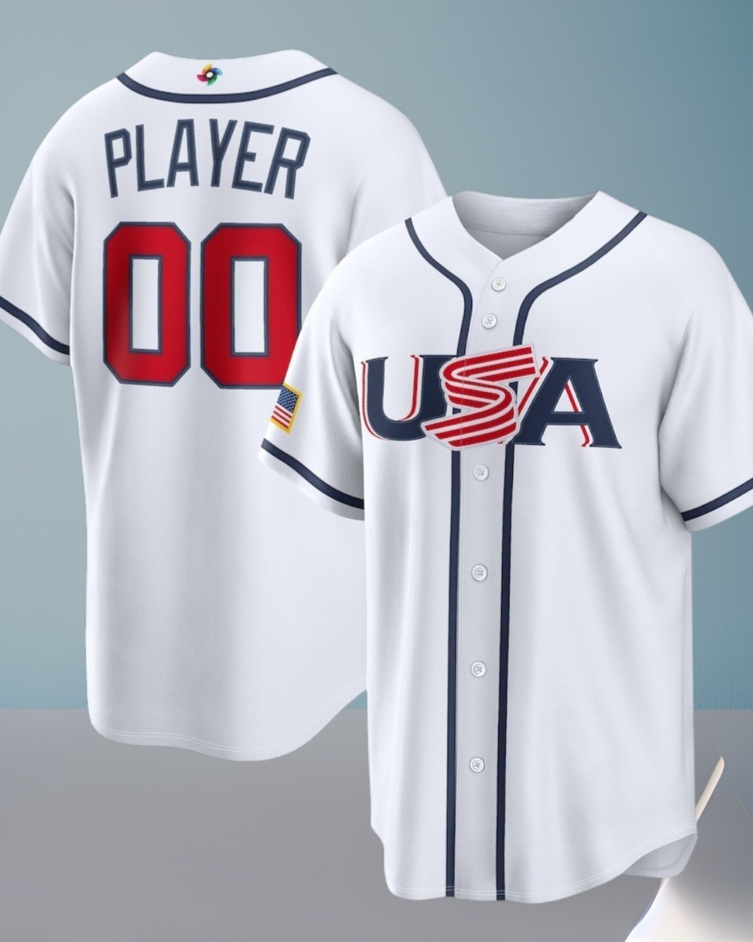 Custom Men's USA World Baseball Classic 2026 Team Baseball USA Home Jersey Best Gift For Him