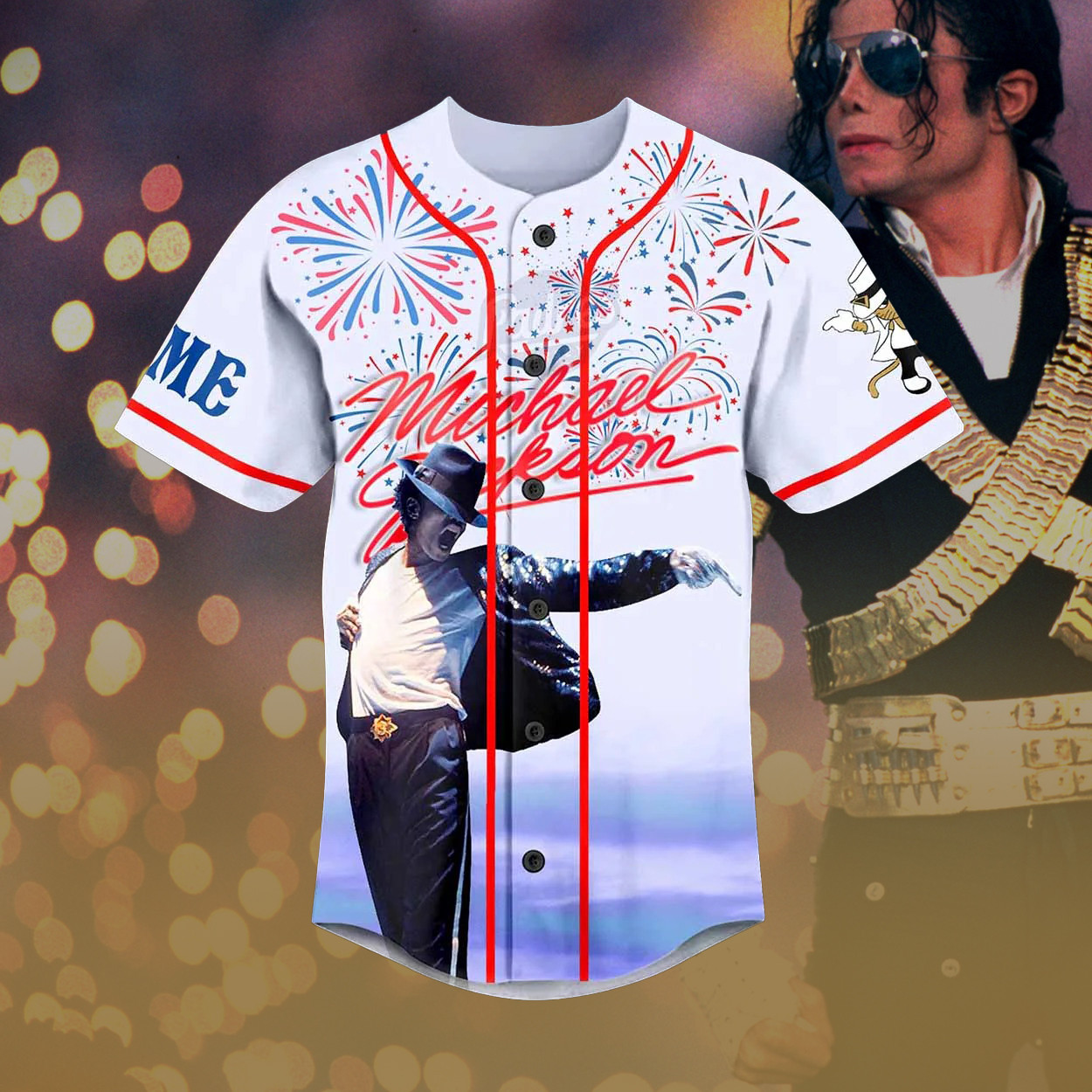 Custom Michael Jackson Bad World Tour Jersey Shirt King Of Pop Vintage Clothes Gift For Fans