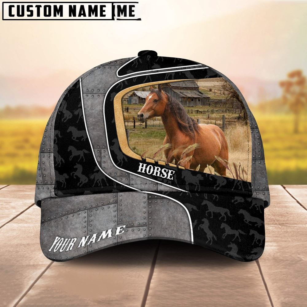 Custom Name Charolais Cattle Metal Pattern Cap Farm Cap Farmer Baseball Cap Gift For Farmer