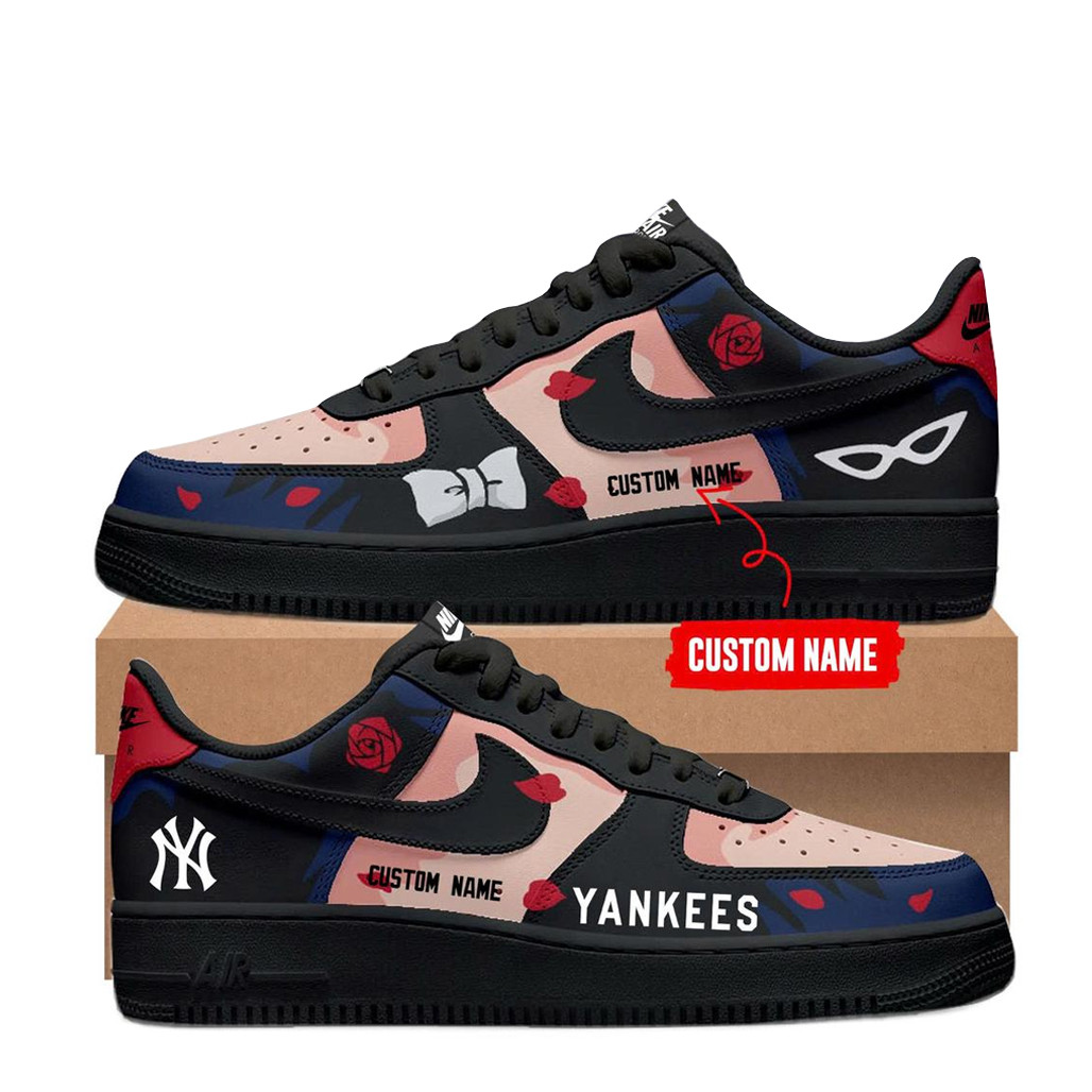 Custom Name New York Yankees x Tuxedo Mask 2026 Air Force 1 Shoes Sneakers Custom Name New York Yankees x Tuxedo Mask 2026 Air Force 1 Shoes Sneakers - Image 1