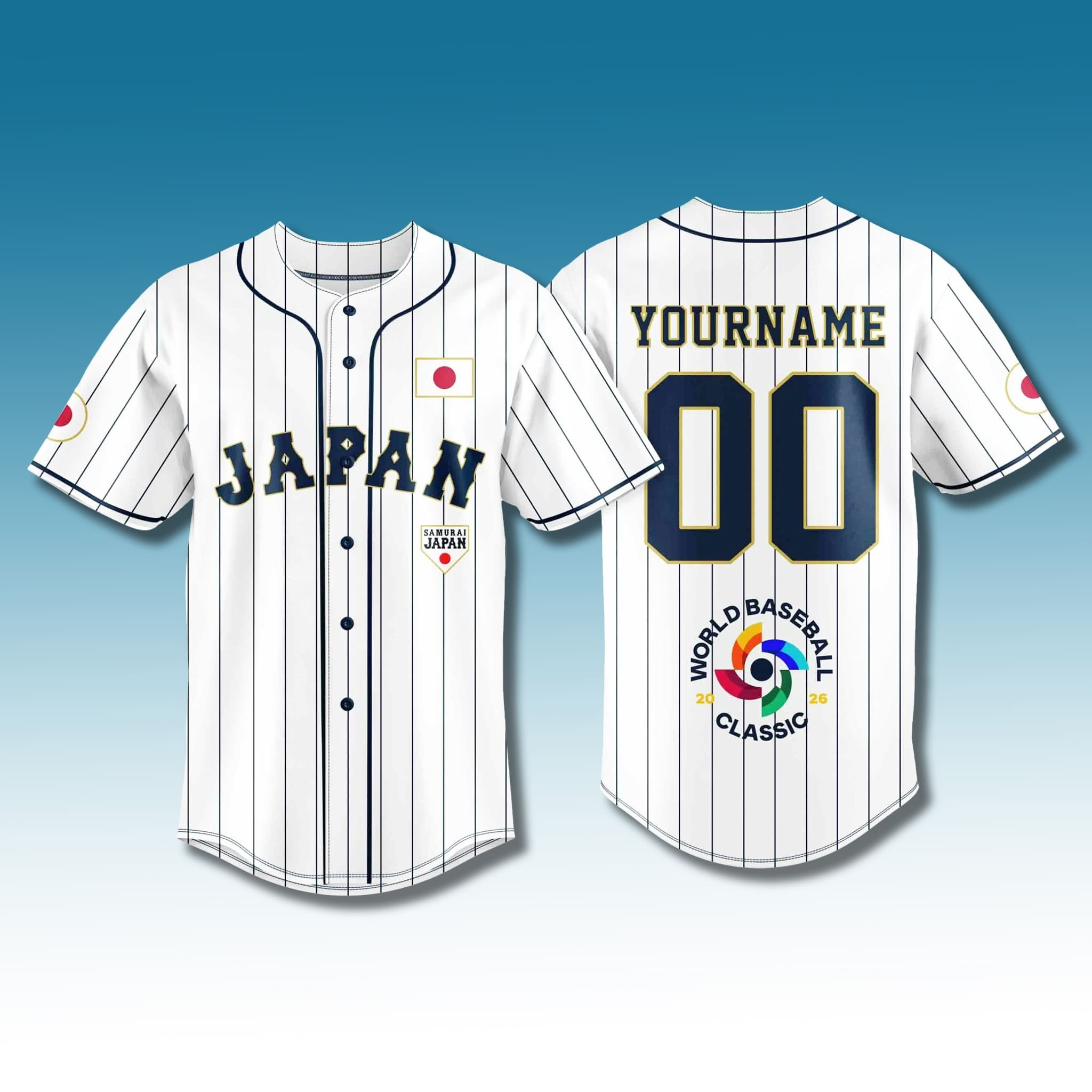 Custom Name Number Japan Team 2026 World Baseball Classic Jersey WBC 2026 Clothing Gift