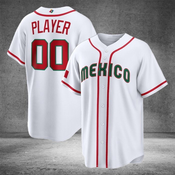 Custom Name Number Mexico Baseball 2026 World Baseball Classic Jersey Game Day Clothes