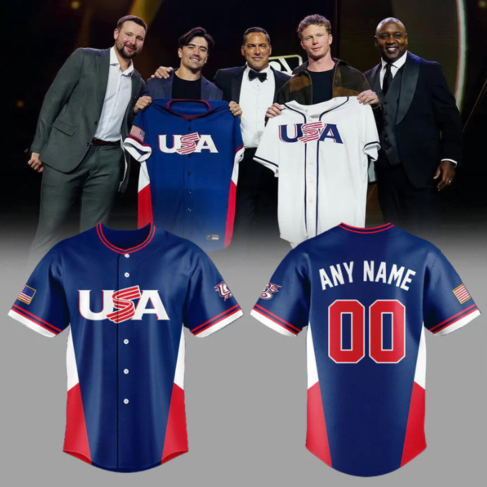Custom Name Number USA Baseball 2026 World Baseball Classic Jersey WBC Merch