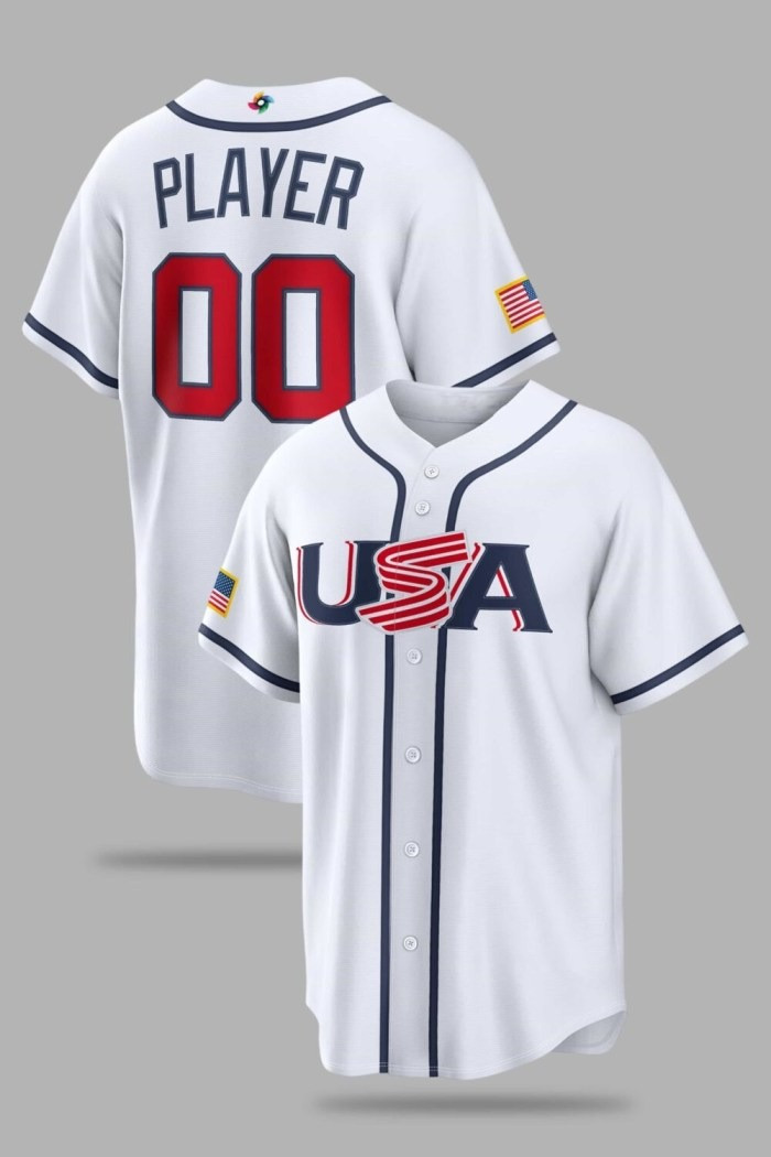 Custom Name Number USA World Baseball Classic Jersey 2026 Game Day Outfit
