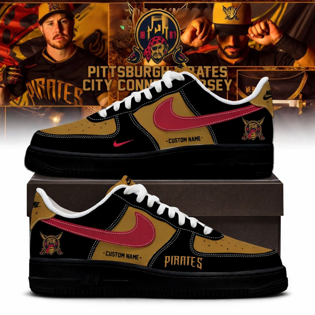 Custom Name Pittsburgh Pirates City Connect 2026 Air Force 1 Shoes Sneakers