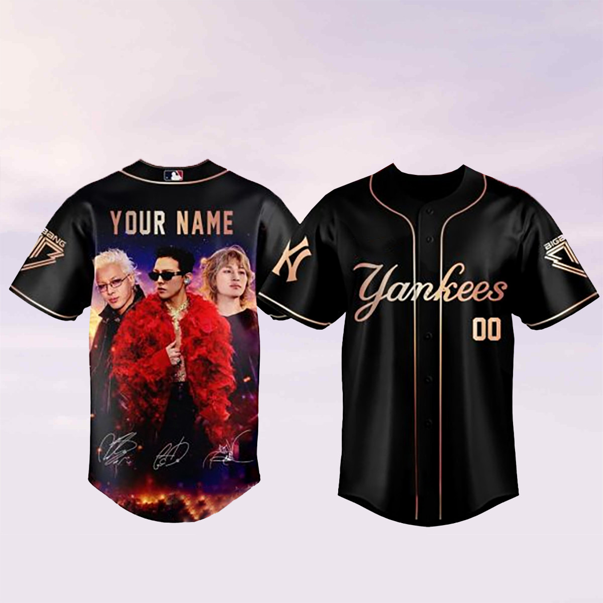 Custom New York Yankees Baseball Jersey Bigbang Coachella Apparel Gift For Husband