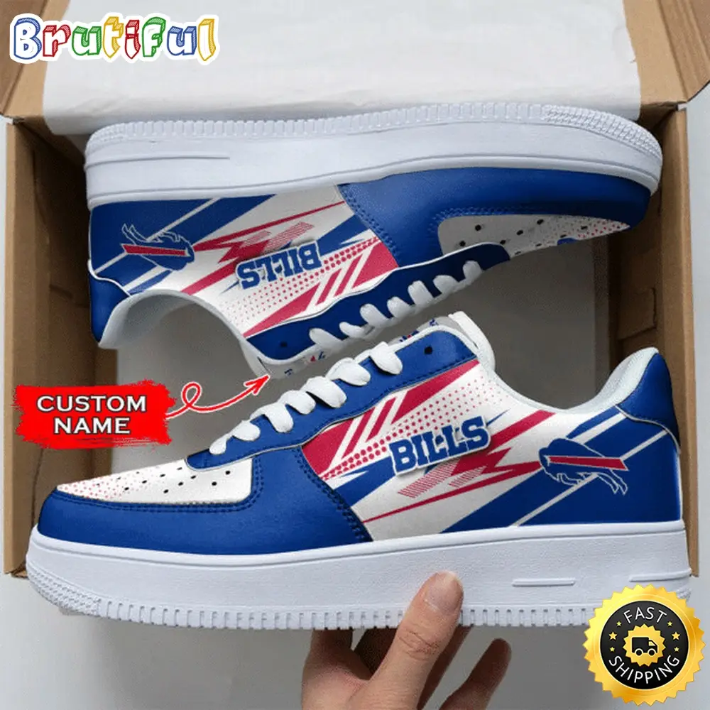 Custom NFL Buffalo Bills Air Force 1 Shoes Sports Sneaker For Fans Custom NFL Buffalo Bills Air Force 1 Shoes Sports Sneaker For Fans - Image 1
