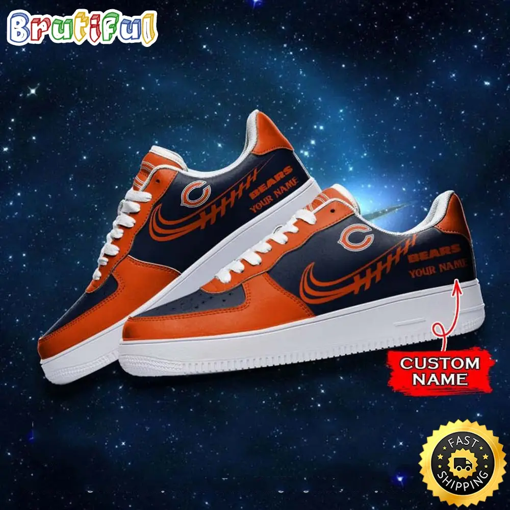 Custom NFL Chicago Bears Air Force 1 Shoes Sneaker Football Shoes For Sport Fans Custom NFL Chicago Bears Air Force 1 Shoes Sneaker Football Shoes For Sport Fans - Image 1