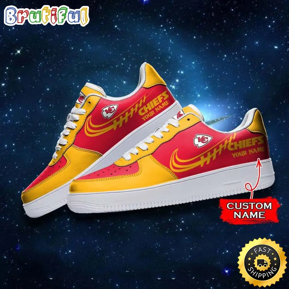 Custom NFL Kansas City Chiefs Air Force 1 Shoes Sneaker Football Shoes For Sport Fans Custom NFL Kansas City Chiefs Air Force 1 Shoes Sneaker Football Shoes For Sport Fans - Image 1