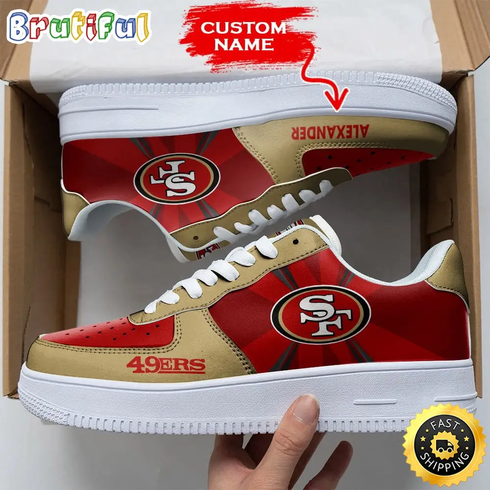 Custom NFL San Francisco 49ers Air Force 1 Shoes Versatile AF1 Series Custom NFL San Francisco 49ers Air Force 1 Shoes Versatile AF1 Series - Image 1