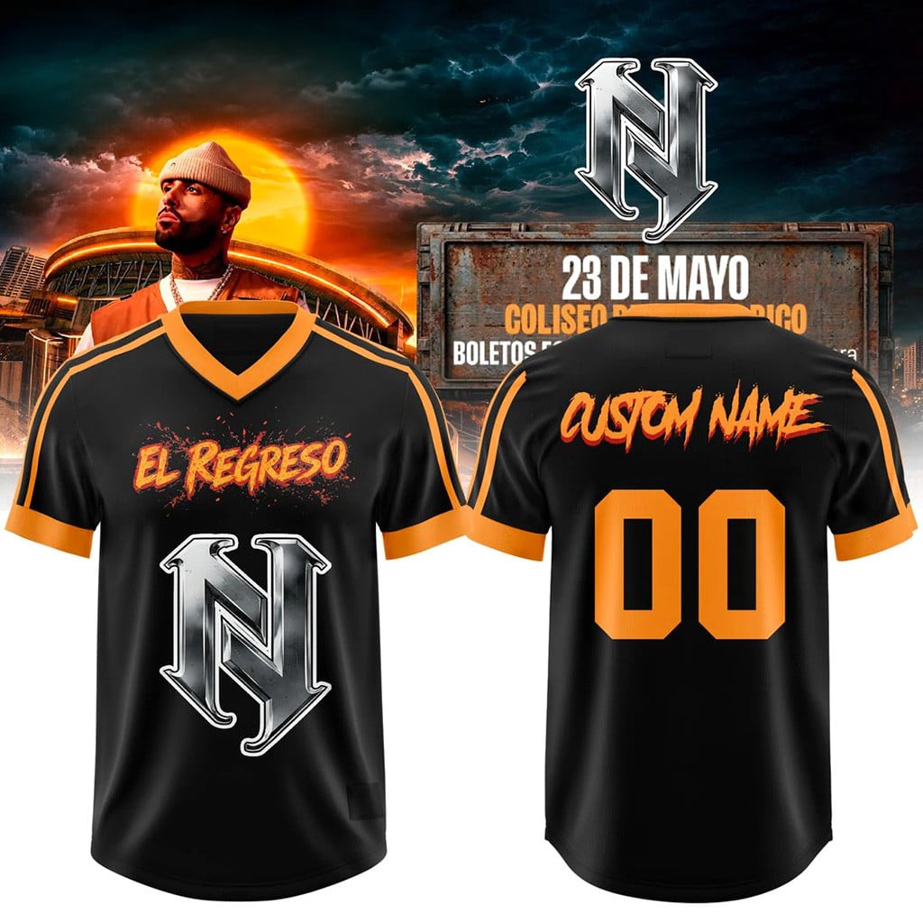 Custom Nicky Jam El Regreso a Casa Concert 2026 Jersey Nicky Jam Merch Music Fan Gifts