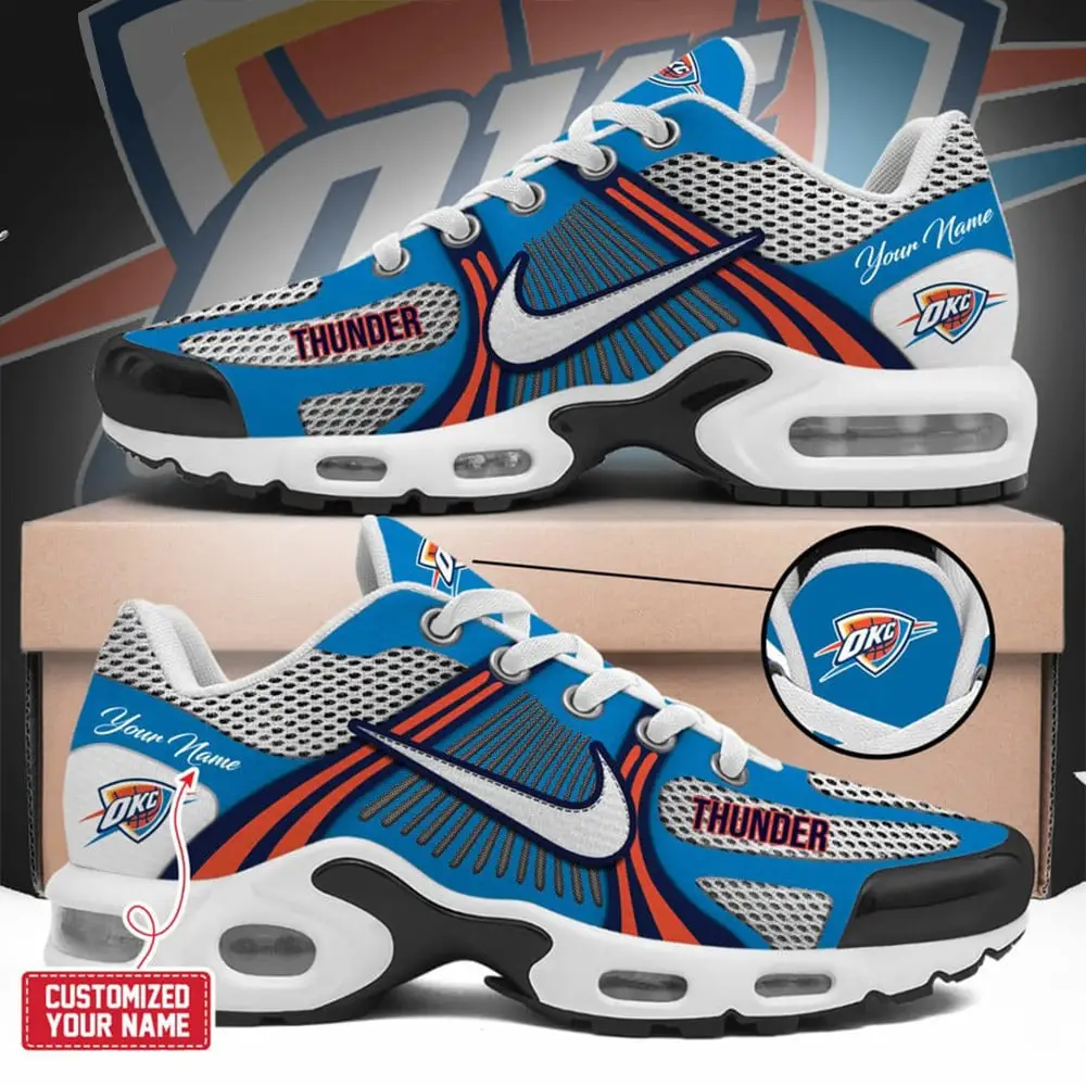 Custom Oklahoma City Thunder Air Max Plus Sneakers Merch Sport Shoes Fan Gear Best Gifts