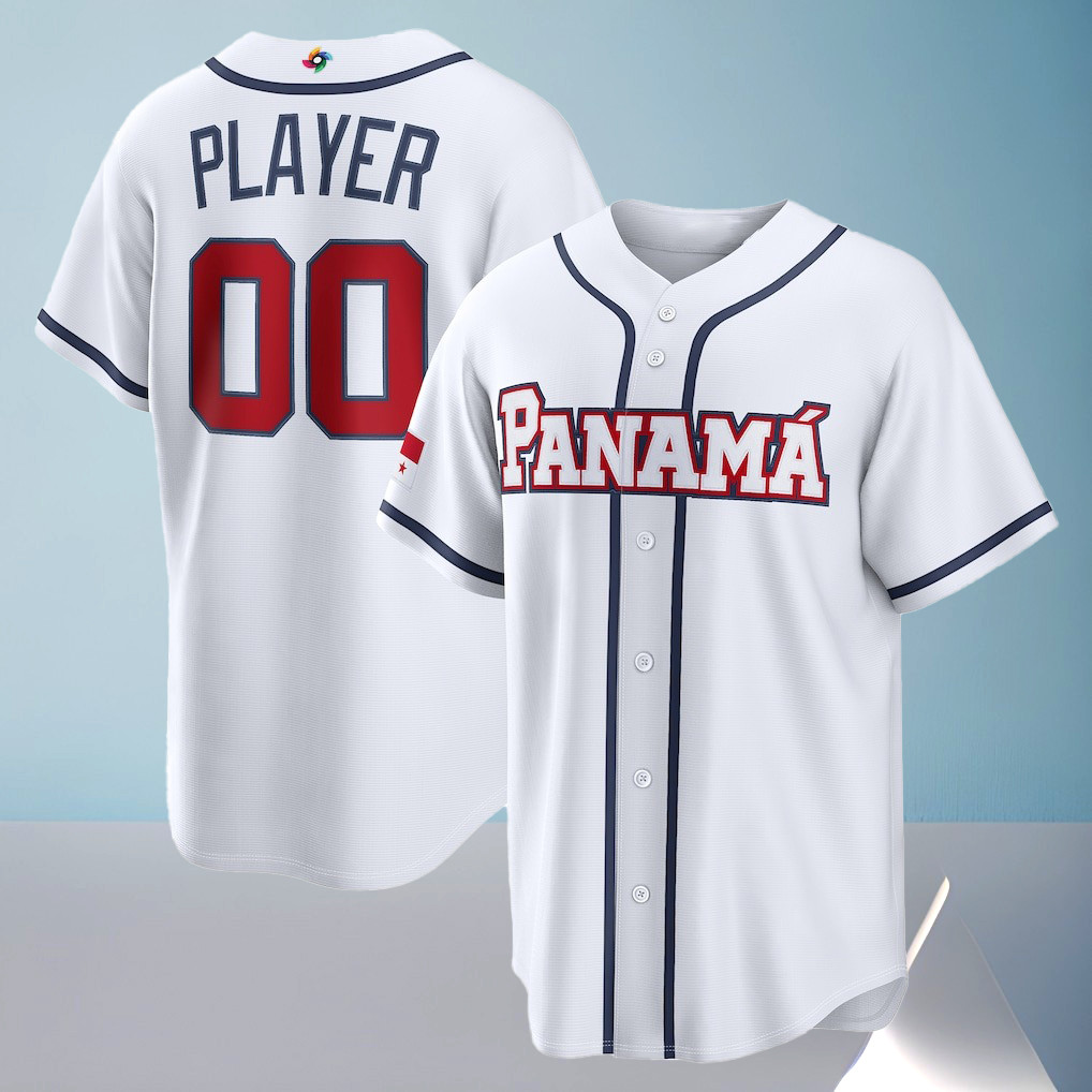 Custom Panama Baseball Jersey Shirt 2026 World Baseball Classic Home Pick-A-Player Clothes