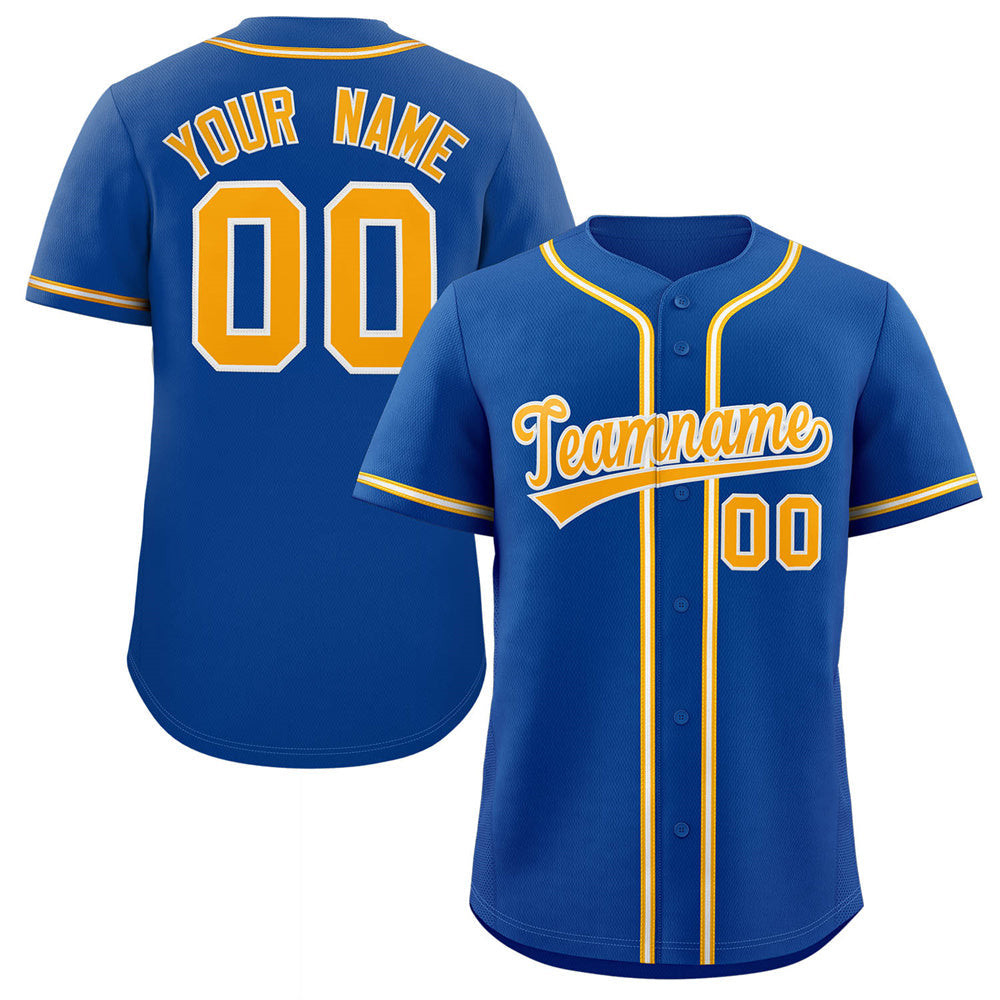 Custom Personalized Baseball Jersey Button Down Hip Hop Baseball Shirt Stitched Name Number Royak&Yellow&White