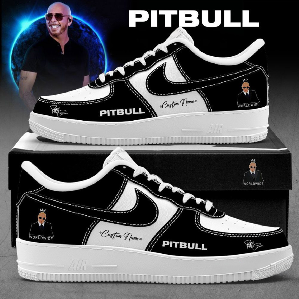 Custom Pitbull Mr Worldwide Air Force 1 Shoes Pitbull Merch Gift Ideas For Fan Custom Pitbull Mr Worldwide Air Force 1 Shoes Pitbull Merch Gift Ideas For Fan - Image 1