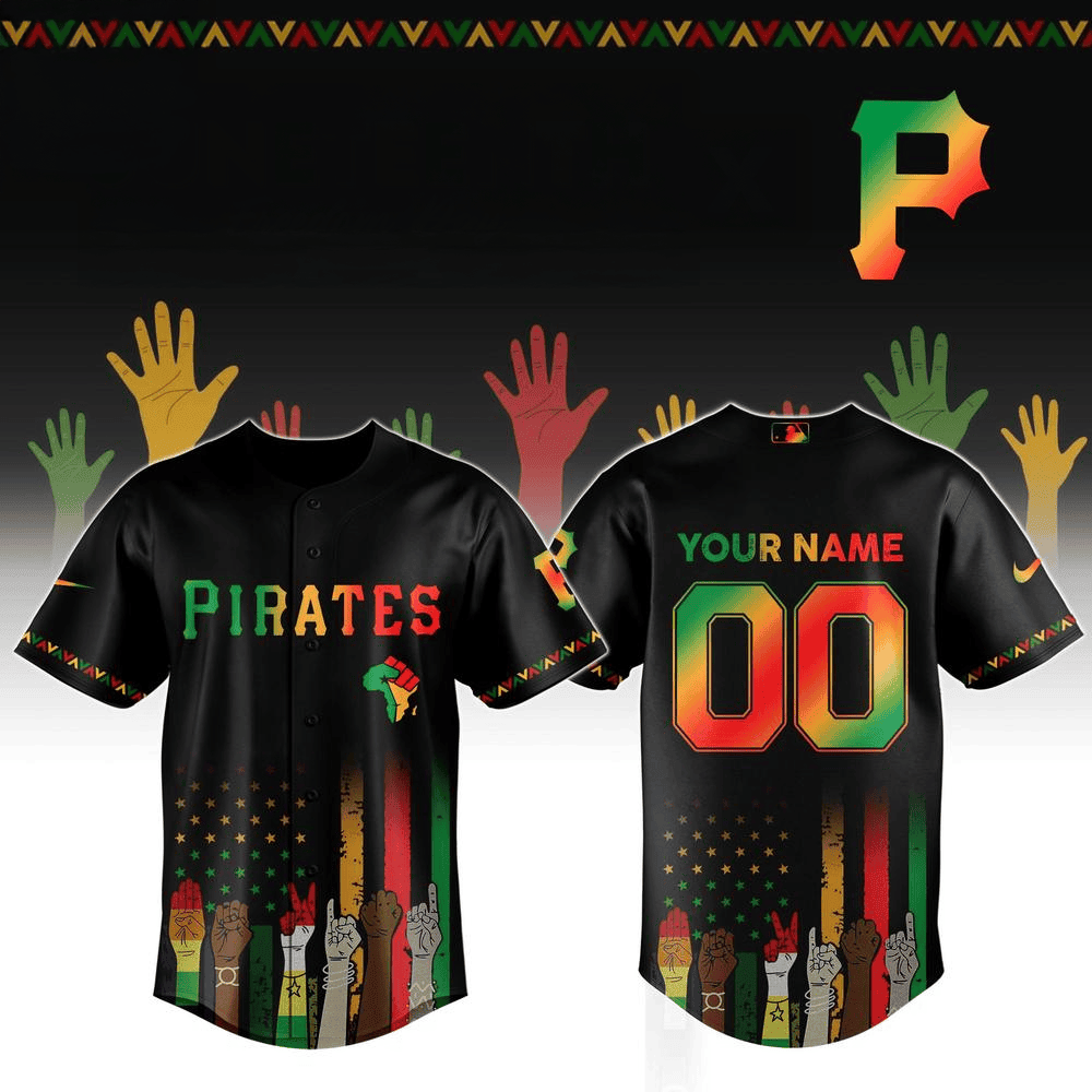 Custom Pittsburgh Pirates x Juneteenth Freedom Day Baseball Jersey Pittsburgh Pirates Merch