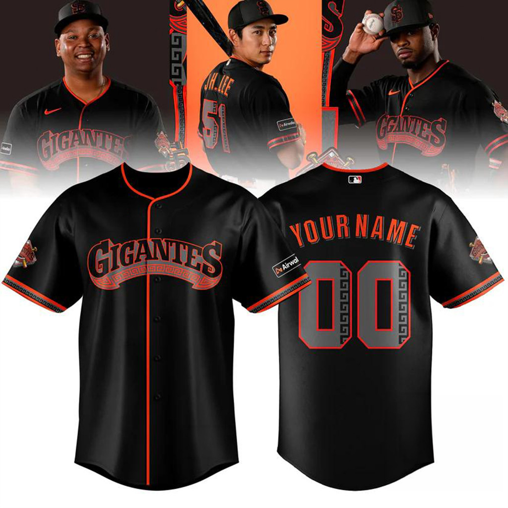 Custom San Francisco Giants Custom City Connect Gigantes Baseball Jersey Giants Merch